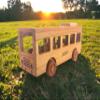 Personalized Wooden Toy Bus For Toddlers, Customized Wooden School Bus Toy, Montessori Toys For 1 Year Old, Baby Bus, Push Cars On The Wheels Toys, School Bus Toys For Toddlers 1-3, Wooden Toy Cars view 3