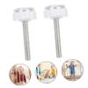 VICASKY 4pcs Gate Threaded Spindle Rods Pressure Mounted Replacement Parts for Gates and Pet Safety Easy to Install Durable for Wider Openings view 2