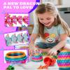 TBOLINE 12" 3D Printed Dragon Egg, Cool 3D Printer Articulated Crystal Dragon Toys for Kids, Surprise Animals Figurines Fidget Dinosaur Eggs Toys for Girls Kids Teen 5-7 4-6 8-12 view 2