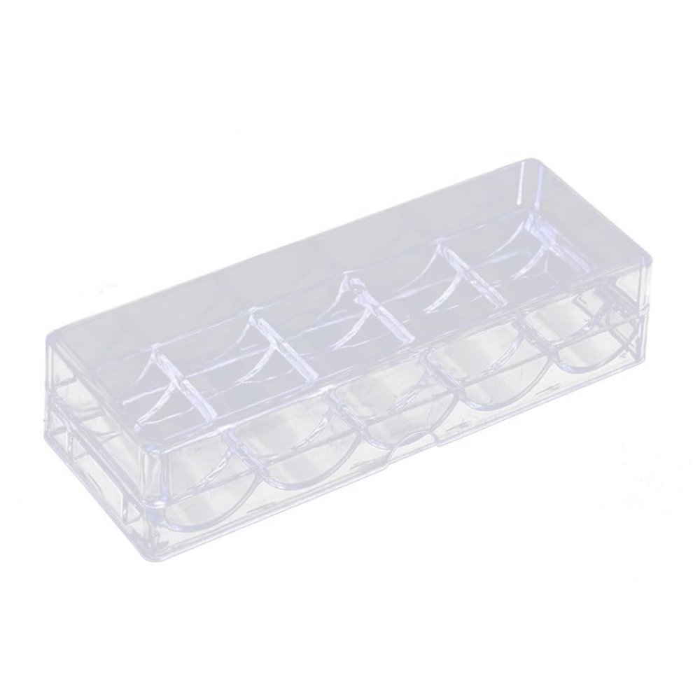 ibasenice Stylish Acrylic Game Chips Storage Box with Cover Organizer for Poker Chips Easy to Use for Game and Keeping Your Organized