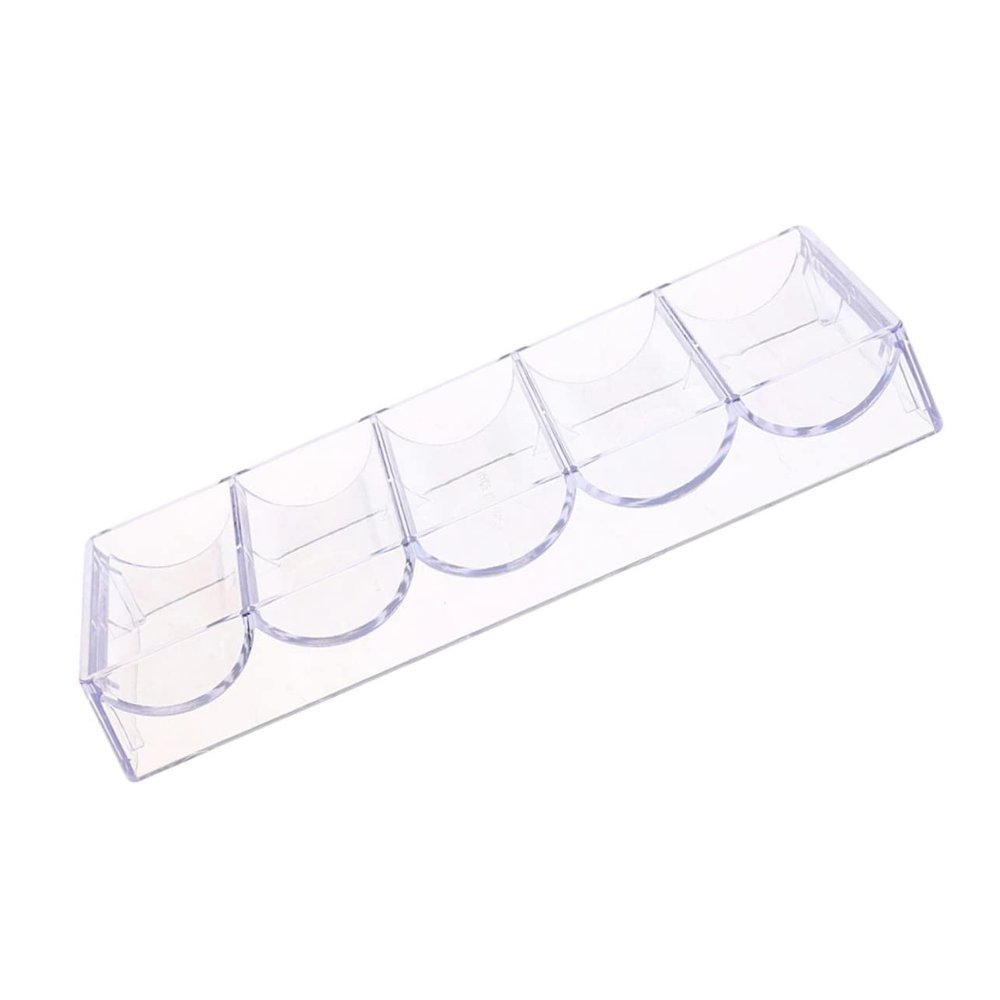 ibasenice 1pc Transparent Poker Chip Storage Rack Stylish Poker Chip Container for Organizing and Protecting for and Tournaments