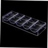 ibasenice 1pc Transparent Poker Chip Storage Rack Stylish Poker Chip Container for Organizing and Protecting for and Tournaments view 4