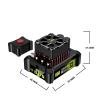 CROBOLL RE034 60A Independent Brushless ESC with Cooling Fan for RC Car RZ001 and XTS-F10, 3-Wire Electronic Speed Controller Accessories Replacement view 2