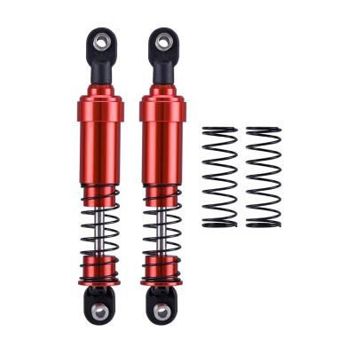 75mm-115mm Big Bore Shocks, RC Crawler Shocks for 1/10 RC Crawler LCG Chassis Gspeed V3 Element Enduro SCX10 TRX4 Gamde R1 Comp Builds DIY (Red 95mm 2pcs)