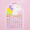 Stick On Earrings - Girls 3D Unicorn Sticker Earrings Self-Adhesive Glitter Craft Gem Stickers (Unicorn) view 2