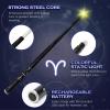 WizWonders Light Up Wizard Magic Wand with 5 Light Colors, Rechargeable Illuminating Constellation Wands for Kids Witch Cosplay Party Favors, Aries view 2