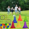 Sports & Outdoor Game Toddlers Kids,Gifts for Birthday Party Cones Carnival Bean Bags Ring Toss Tossing Games,Recess Outdoor Toys for Adults and Family Kids Toddlers Ages 3 4 5 6 7 8 view 2