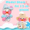 HACHIMI Duck Plush Clothes Set, 13 Pcs of Stuffed Animal Clothes for 12 in Duck Stuffed Animals or Plush Toys (Pink) view 2