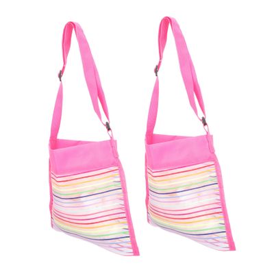 2pcs Beach Storage Bag Backpack Organizer Beach Toys Handbags Outdoor Toys Travel Toiletries Travel Bags for Kids Mesh Beach Bags Swimming Sundries Handbag Beach Kids Bag