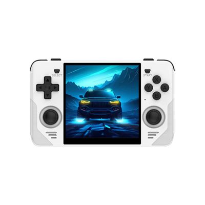 RGB30 Handheld Retro Game Console, 16+64G with 10,000 Games, JELOS System & RK3566 CPU, 4-inch IPS Acrade Portable Video Game Console for Kids Adults,WiFi&Bluetooth (White)