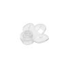 Gobricks 32607 Plant, Plate 1X1 Round with 3 Leaves, Trans-Clear, 50 pcs view 1