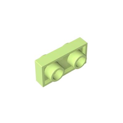 XYEIUGO Gobricks GDS-1581 1x2 Double Sided Board, Yellowish Green, 50 pcs