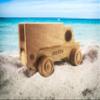 Personalized Handcrafted Wooden Truck Toys For Toddlers, Customized Dump Truck 2 Year Old Boy Birthday Gift, Trucks For Toddlers 2-4 Years, 3 Year Old Boy Toys Semi Truck, Baby Shower Ring Bear Gift view 3