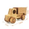 Personalized Handcrafted Wooden Truck Toys For Toddlers, Customized Dump Truck 2 Year Old Boy Birthday Gift, Trucks For Toddlers 2-4 Years, 3 Year Old Boy Toys Semi Truck, Baby Shower Ring Bear Gift view 4