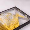 Galton Board, Galton Board Desk Toy, Dalton Board, Experimental Model for Demonstration of Random Phenomen, Physicalschool Laboratory Teaching Demonstration Random Distribution (Yellow) view 4