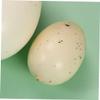 Toyvian 4pcs Assorted Speckled Eggs Model Lifelike Simulation Eggs for Boy Girl Includes Quail Chicken and Goose Designs for Gifts and Creative Play view 2