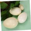 Toyvian 4pcs Assorted Speckled Eggs Model Lifelike Simulation Eggs for Boy Girl Includes Quail Chicken and Goose Designs for Gifts and Creative Play view 4
