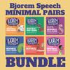 Bjorem Speech Minimal Pairs Bundle - Comprehensive Phonological Speech Therapy Card Set Approach for Speech Sound Disorders and Discrimination - Includes 6 Decks with Over 300 Target Words view 2