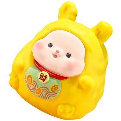 Abaodam Cute Rabbit Piggy Bank for Boys and Girls Coin Container Vinyl Rabbit Model Safe Money Jar for Saving Habit Decorative Desktop Ornament