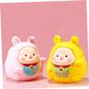 Abaodam Cute Rabbit Piggy Bank for Boys and Girls Coin Container Vinyl Rabbit Model Safe Money Jar for Saving Habit Decorative Desktop Ornament view 3