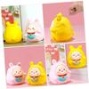 Abaodam Cute Rabbit Piggy Bank for Boys and Girls Coin Container Vinyl Rabbit Model Safe Money Jar for Saving Habit Decorative Desktop Ornament view 4