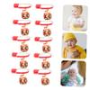 10pcs Safety Pins with Tiger Charm Durable Multi-Functional Diaper Pins for Clothes for Boy Girl and Adults Random Bead Colors view 2