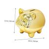 Abaodam Ceramic Piggy Bank Adorable Pig-Shaped Container for Boys and Girls for Home Decor Cute Savings Pot for Birthdays and Special Occasions Design view 4
