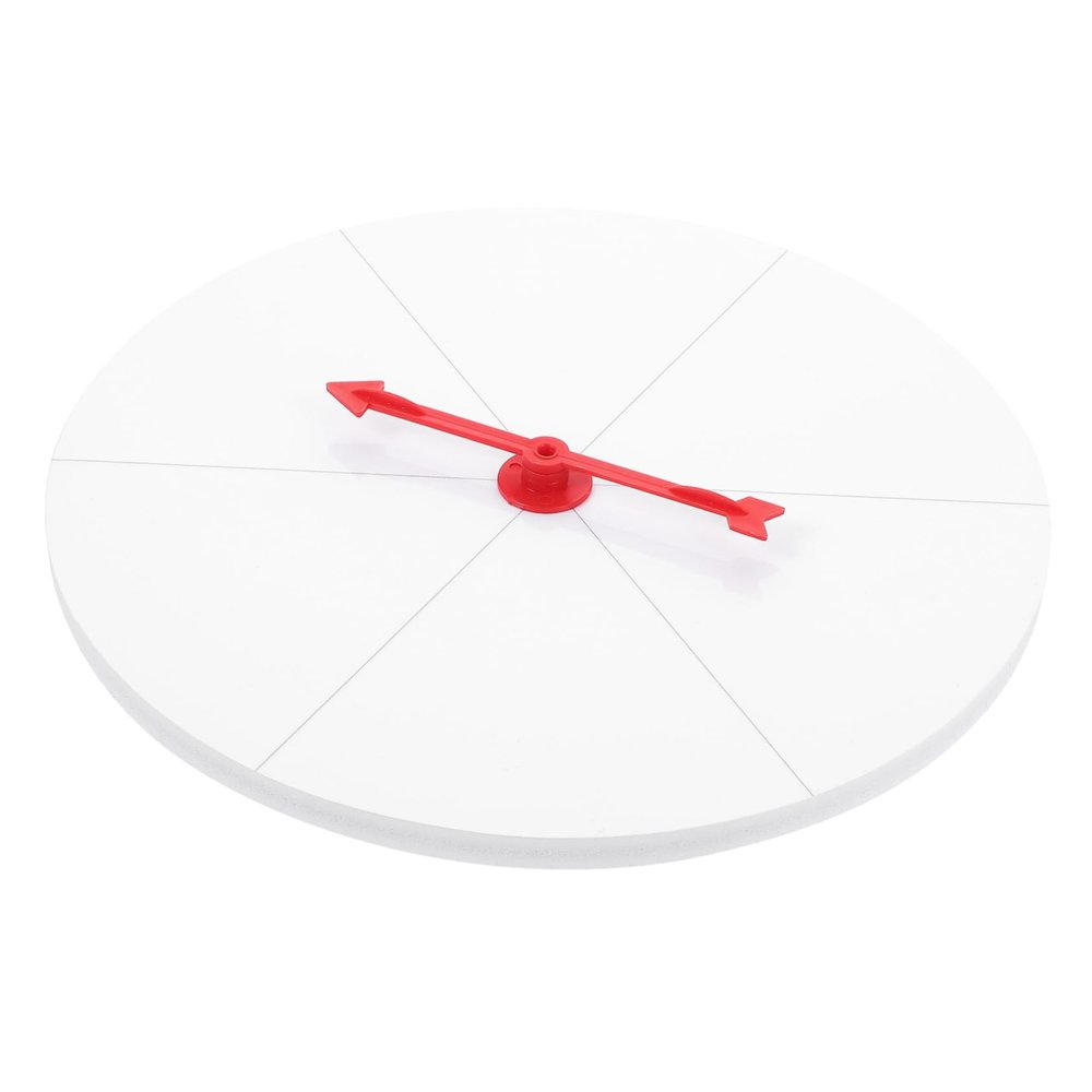 Amosfun 6grids Diy Prize Wheel Game Rotating Turntable for Parties and Events Fun Carnival Spinner with Unique Design Engaging Game Prop for Family Gatherings and Celebrations