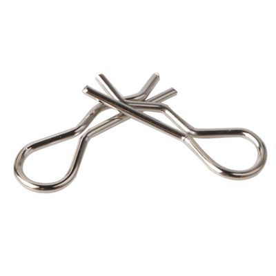 OSALADI 100pcs r Shape Rc Model Body Shell Clip for Toys Stainless Steel Lasting 1:10 Scale
