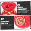 Abaodam Decorative Red Money Bag Piggy Bank for Home and Car Adornment Gift Attractive and Practical Savings Jar for College Apartment Decor view 2