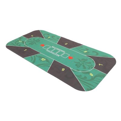 ifundom Household Poker Table Mat Non-Skid Cover for Rubber Material with Design Fits Tables Portable and Easy to Store