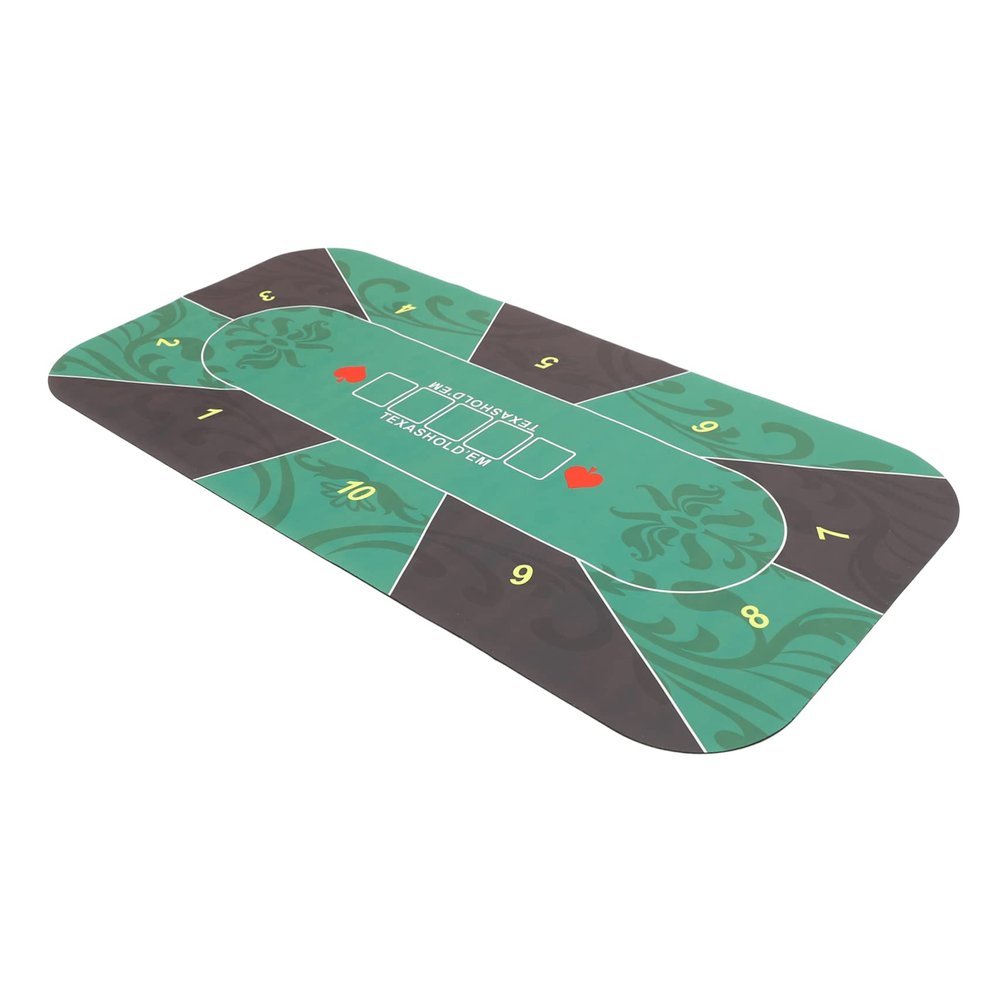 ifundom Household Poker Table Mat Non-Skid Cover for Rubber Material with Design Fits Tables Portable and Easy to Store
