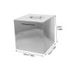 Abaodam Piggy Bank Coin Jar Stainless Steel Money Safe Adult Savings Box Safe Piggy Bank Coins Container view 2