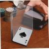 ifundom Acrylic Playing Card Stand for Decks Clear Non-Slip Holder for Home Board Games Design Card Game Enthusiasts view 4