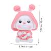Abaodam Adorable Bunny Piggy Bank for Boys and Girls Cute Cartoon Holder and Money Saving Pot Vinyl Material Desktop Decor for Room for Birthdays and Festivals view 4