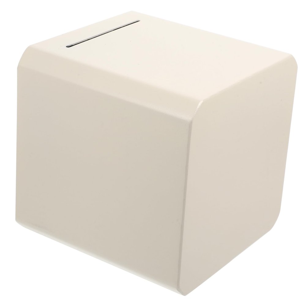 Abaodam Metal Piggy Bank Money Saving Box for Boys and Girls Non-Opening Bank Transparent Window Saving Jar for Developing Financial Skills