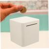 Abaodam Metal Piggy Bank Money Saving Box for Boys and Girls Non-Opening Bank Transparent Window Saving Jar for Developing Financial Skills view 2