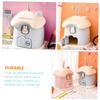 Abaodam Adorable Cartoon Mushroom House Piggy Bank Fun Money Saving Jar for Boys and Girls Desktop Decoration Large Capacity Coin Holder Blue for Boy Girl view 3