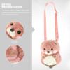 Abaodam Plush Shoulder Bag Animal Purse Design Plush Crossbody Bag for Girls Sturdy Material view 3