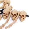 Aiffort 1Pcs Halloween Skull Pendant Necklace Head Hand Bone Necklace Halloween Cosplay Accessories for Dress Up Party Cosplay Masquerade Dcor view 3