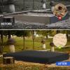 Yexcend Sandbox Cover, 800D Oxford Cloth Waterproof Outdoor Square Sand Box Cover for Kids, Protect Sandbox Sand and Toys(Black,61" X 61" X 8") view 4