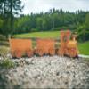 Personalized Wooden Train Set Toddler Outdoor Toys, Customized Wooden Train Toys For Ages 2-4, Montessori Toys For 1 Year Old, Toddlers Birthday Gifts For 2 Year Old Boy (Locomotive + 2 Wagon) view 3
