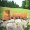 Personalized Wooden Train Set Toddler Outdoor Toys, Customized Wooden Train Toys For Ages 2-4, Montessori Toys For 1 Year Old, Toddlers Birthday Gifts For 2 Year Old Boy (Locomotive + 5 Wagon) view 4