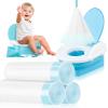 120 Pack Potty Chair Liners with Drawstring,Disposable Training Toilet Seat Potty Bags for Kids Toddlers Outdoors Travel(17.3x9.4 inch) view 1