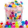 100 Pack Mochi Squishy Toys, Party Favors for Kids 4-8-12, Classroom Birthday Xmas Gifts Treasure Box Prizes Goodie Bag Stuffers, Mini Squishy Fidget Toys, Carnival Prizes in Bulk view 1