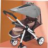 Toyvian 1pc Stroller Sunshade Cover Uv Cloth for Strollers Easy to Install Shading Accessory for Pushchairs and Buggies view 3