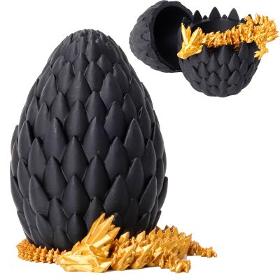 3D Printed Dragon Egg,Mystery Crystal Dragon Fidget Toys,Articulated Dragon,Home Desk Decor Easter Surprise Dinosaur Eggs,Adults Fidget Toys for Autism/ADHD