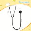 Leitee 50 Pcs Kids Stethoscope Real Working Stethoscope for School Role Play Doctor Nurse Cosplay Accessory(Black) view 2