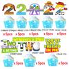 2 to infinity and inspired Beyond Birthday Decorations Toy Inspire Game Birthday Cupcake Toppers and Wrappers for 2nd Bday Blue Sky and White Cloud Cow Bday Party Supplies Decor (2nd with wrappers) view 2