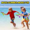 2 Pack Water Gun for Kids - Squirt Guns Water Blaster Soaker 100CC Capacity Water Pistol Toys for Boys Girls Toddlers, Ideal Summer Gifts for Swimming Pool Beach Outdoor Water Toys (Purple Green1) view 4